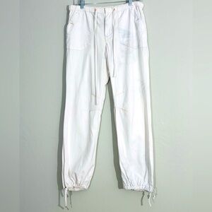 We The Free cream drawstring painter pants S